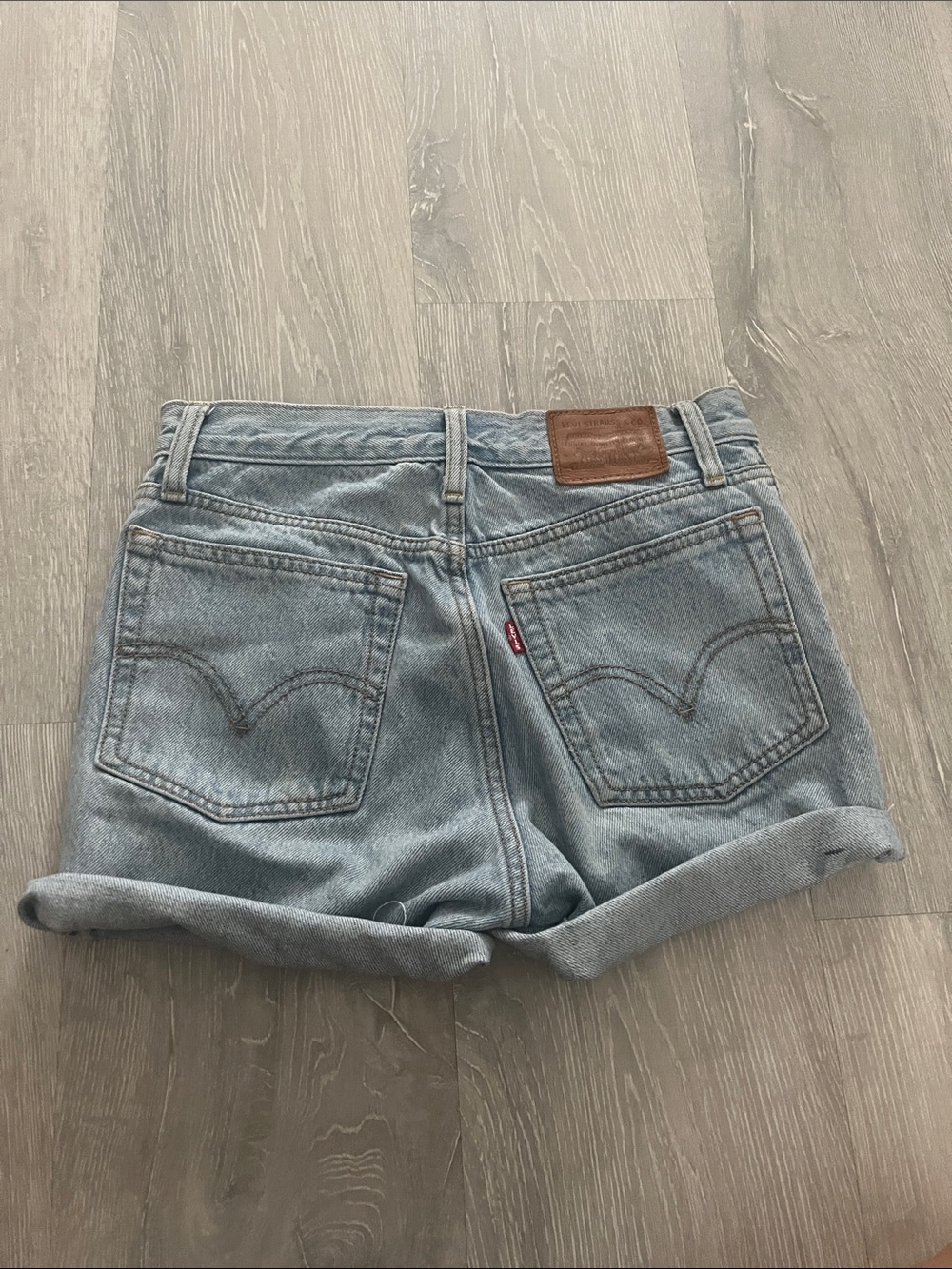 Levi's Light Blue Rolled-Hem Women's Denim Shorts